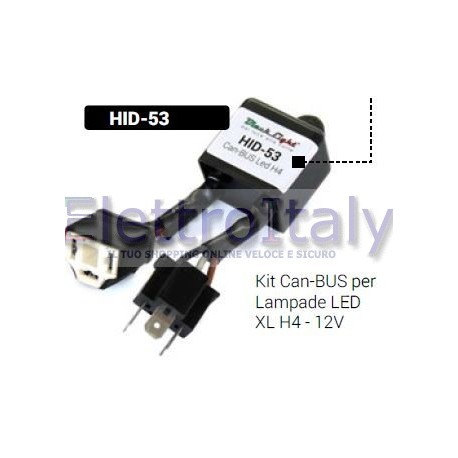 Kit Can-BUS per Lampade LED XL H4 - 12V