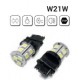 Coppia Lampade LED W21W/5W T20 1 FILAMENTO CON 18 LED 6000K
