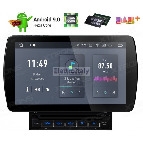 10.1 inch Android 9.0 Hexa-Core 64Bit Processor 4G RAM+64G ROM Anti-Glare Screen Car DVD Player Navigation system with HDMI Outp