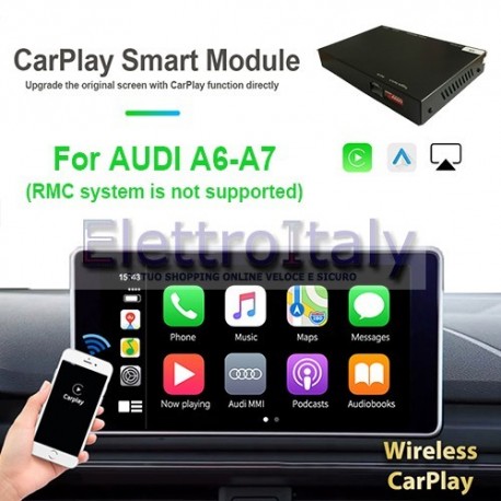 Carplay android auto wireless per AUDI A6 A7