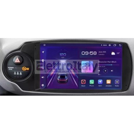 Autoradio Navigatore Toyota Yaris Android Carplay