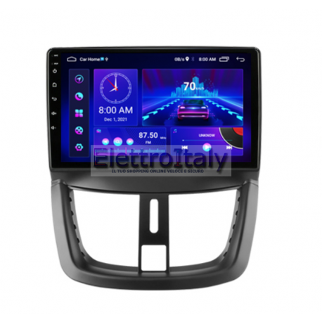 Navigatore Peugeot 207 android Octacore Carpplay