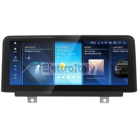 Navigatore BMW Serie 1 Serie 2 F20 F30 Android Multimedia